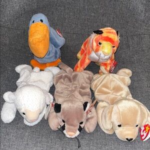 Ty Beanie Babies Lot of 5 with Tags